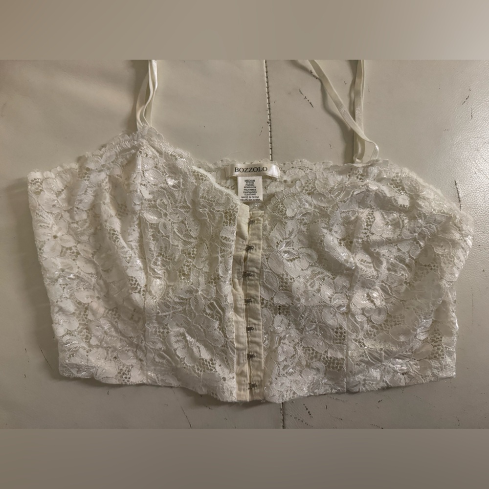 Bozzolo White Lace Bandeau